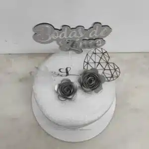 Topper Bodas de Zinco.