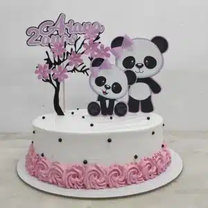 Topper Panda Rosa III