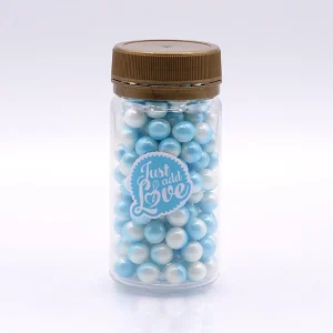 Azul e Branco Frasco