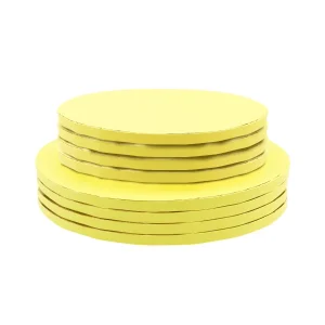 Base Alta Redonda Amarelo Pastel