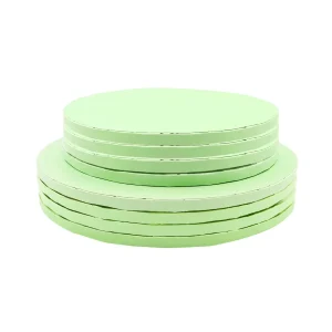 Base Alta Redonda Verde Pastel