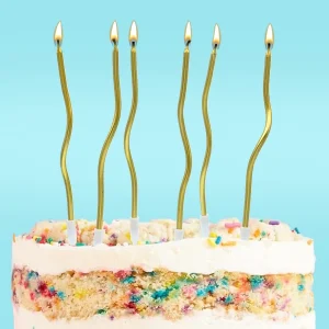 Velas Torcidas Ouro Bolo