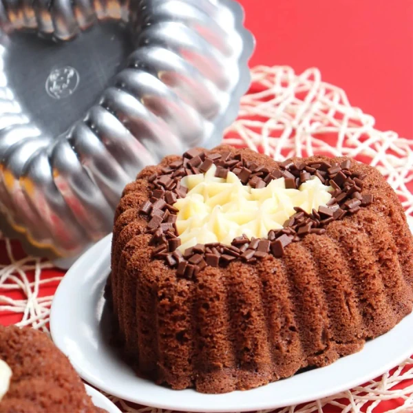 Forma Ballerine Coração Decorado bolo