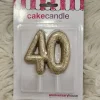 Vela Cake Candle 40 Glitter