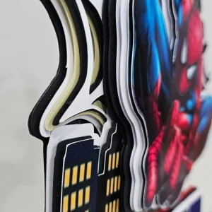 Topper Homem Aranha pormenor impressão