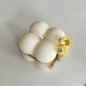 Vela Perfumada com flores secas