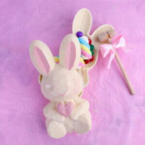 Forma Especial  Coelho  Lapidado 3 Partes