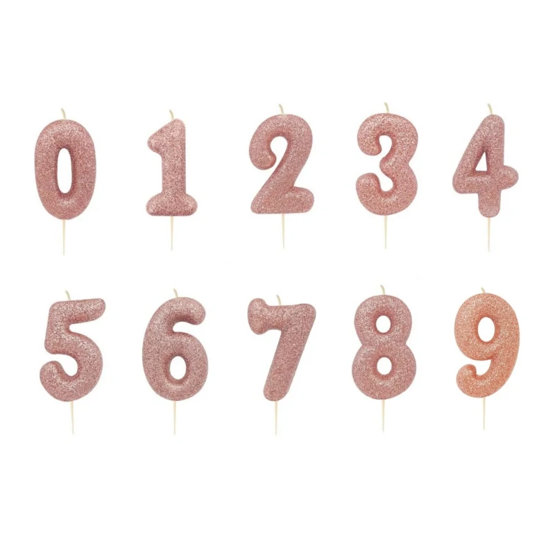 Velas Rose Gold Glitter